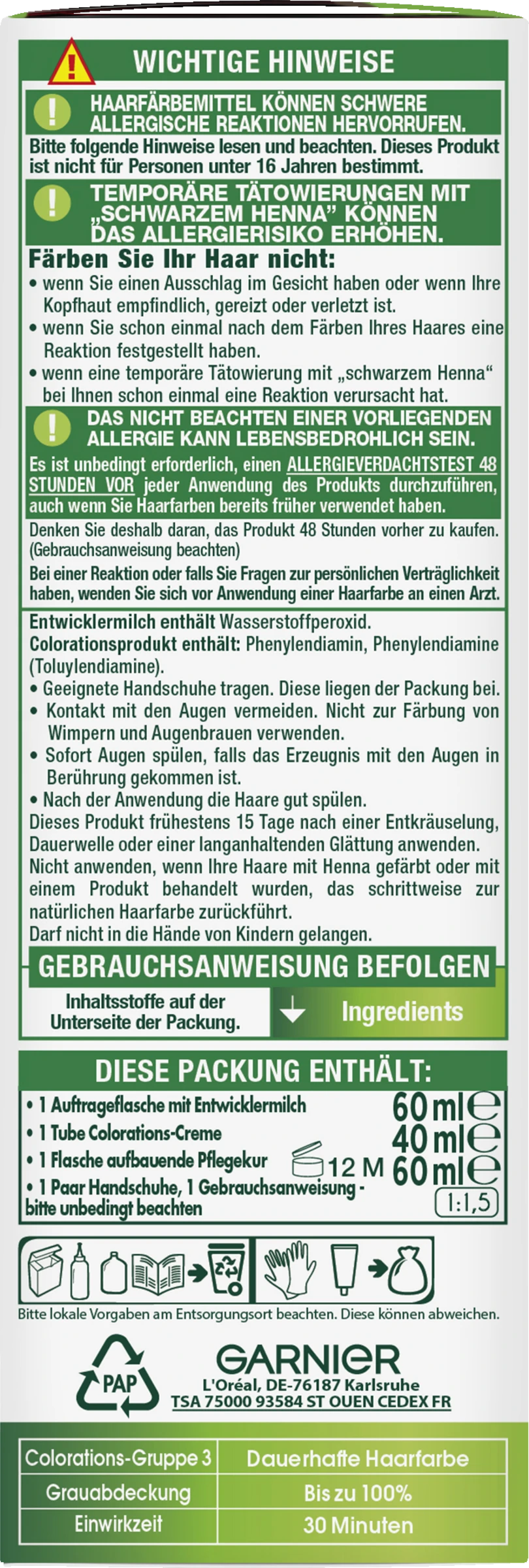 Garnier Nutrisse Ultra Creme Dauerhafte Pflege-Haarfarbe 4.13 Leuchtendes Kastanienbraun 4 Garnier Nutrisse Ultra Creme Dauerhafte Pflege-Haarfarbe 4.13 Leuchtendes Kastanienbraun – Bild 2