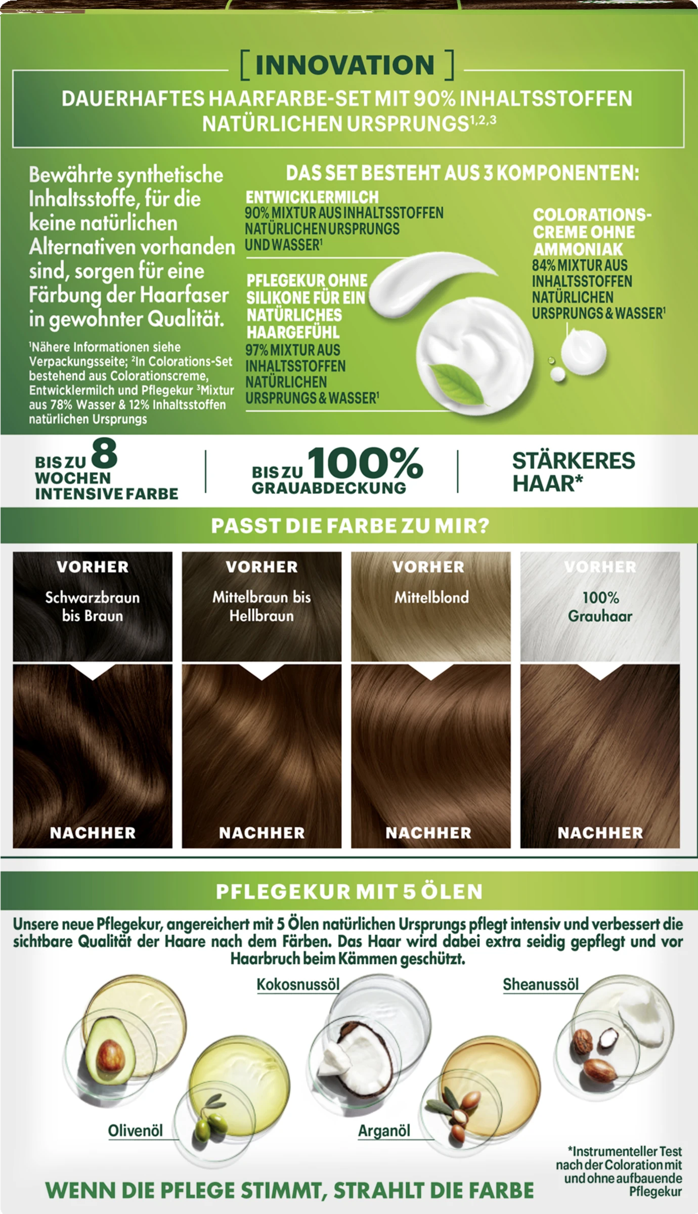 Garnier Nutrisse Ultra Creme Dauerhafte Pflege-Haarfarbe 4.13 Leuchtendes Kastanienbraun 6 Garnier Nutrisse Ultra Creme Dauerhafte Pflege-Haarfarbe 4.13 Leuchtendes Kastanienbraun – Bild 4