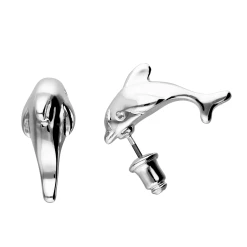 Accessories Verspielter Ohrstecker Mit Delfin-Motiv