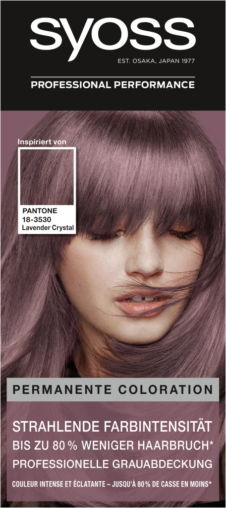 Syoss Professional Performance Permanente Coloration 18-3530 Lavender Crystal 3 Syoss Professional Performance Permanente Coloration 18-3530 Lavender Crystal