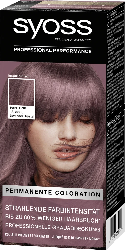 Syoss Professional Performance Permanente Coloration 18-3530 Lavender Crystal 4 Syoss Professional Performance Permanente Coloration 18-3530 Lavender Crystal – Bild 2
