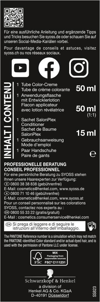 Syoss Professional Performance Permanente Coloration 18-3530 Lavender Crystal 6 Syoss Professional Performance Permanente Coloration 18-3530 Lavender Crystal – Bild 4