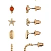 Accessories Goldglänzendes Ohrstecker-Set Mit Muschel- Und Seestern-Motiv, Strassteine, Sommerlich -Always® shop MAM 8388890 SHOP IMAGE 1.4