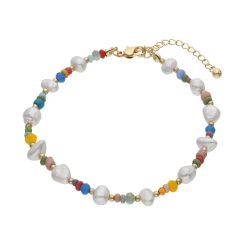 Accessories Statement-Fußkette Mit Mehrfarbigen Glasperlen