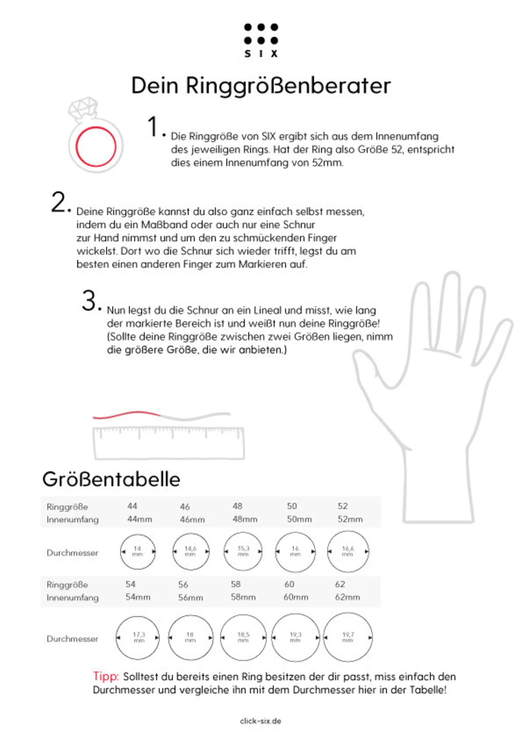 SIX Statement-Ring Gr. 54 5 SIX Statement-Ring Gr. 54 – Bild 3