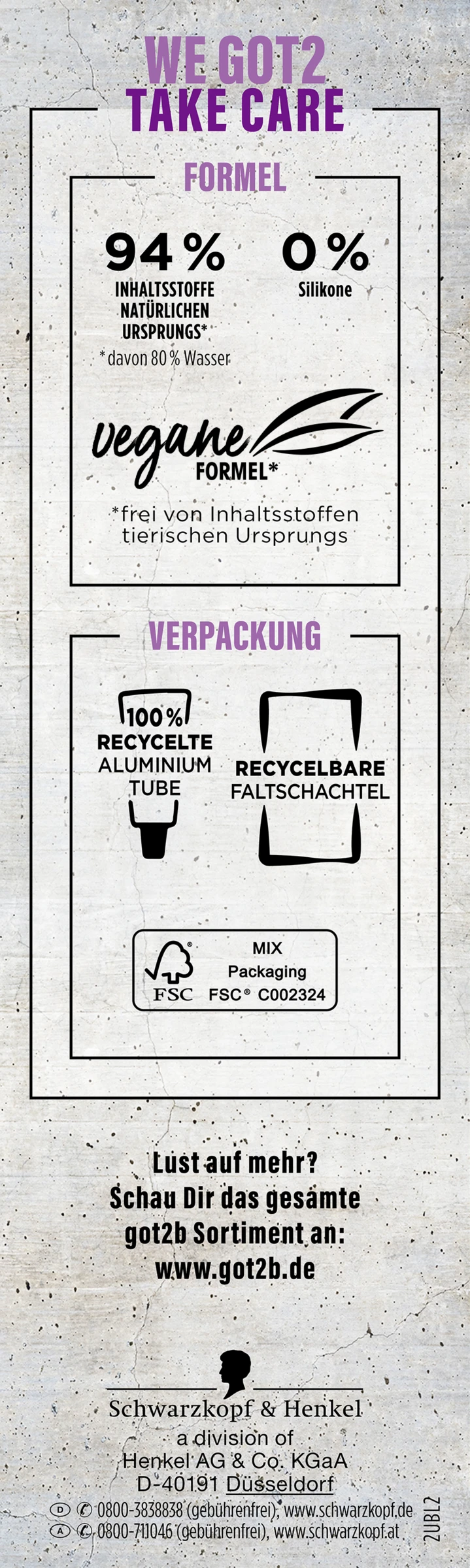 Schwarzkopf Got2b Temporäre Haarfarbe FARB/ARTIST 094 Blueberry Lila 5 Schwarzkopf Got2b Temporäre Haarfarbe FARB/ARTIST 094 Blueberry Lila – Bild 3