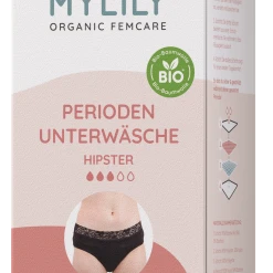 MYLILY Periodenunterwäsche Hipster Strong, Schwarz - L