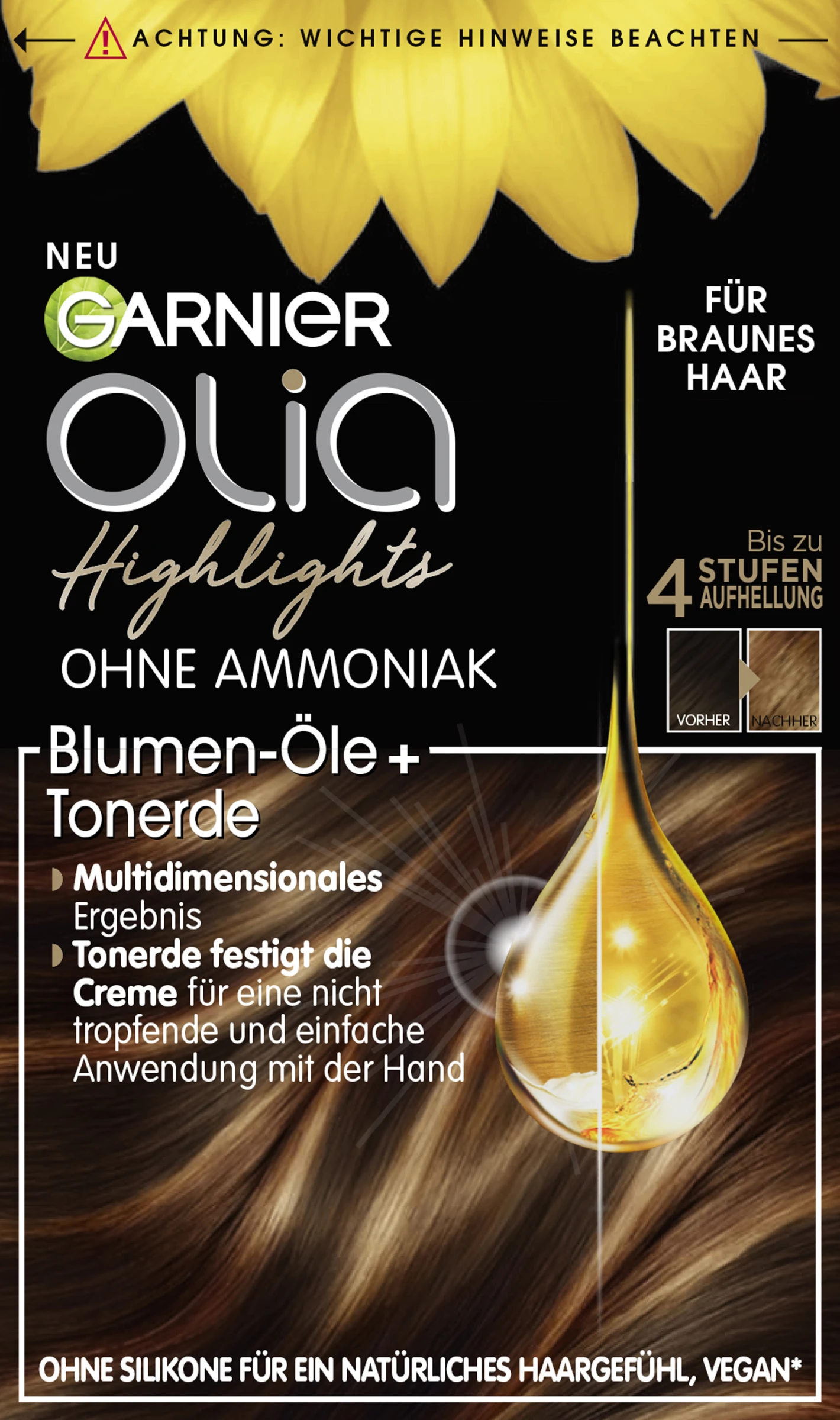 Garnier Olia Highlights Für Braunes Haar 3 Garnier Olia Highlights Für Braunes Haar