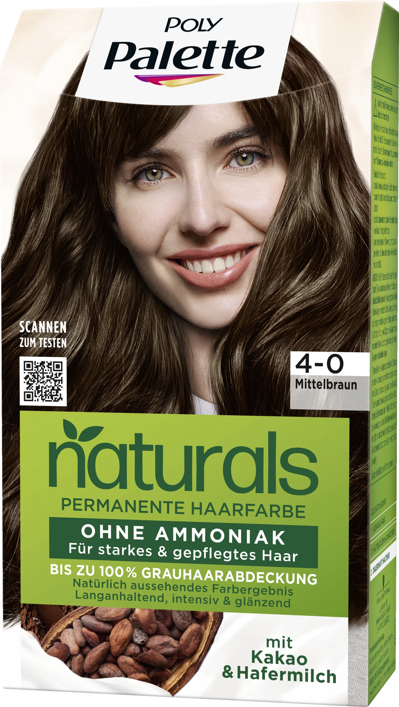 Poly Palette NATURALS Permanente Haarfarbe 4-0 Mittelbraun 3 Poly Palette NATURALS Permanente Haarfarbe 4-0 Mittelbraun