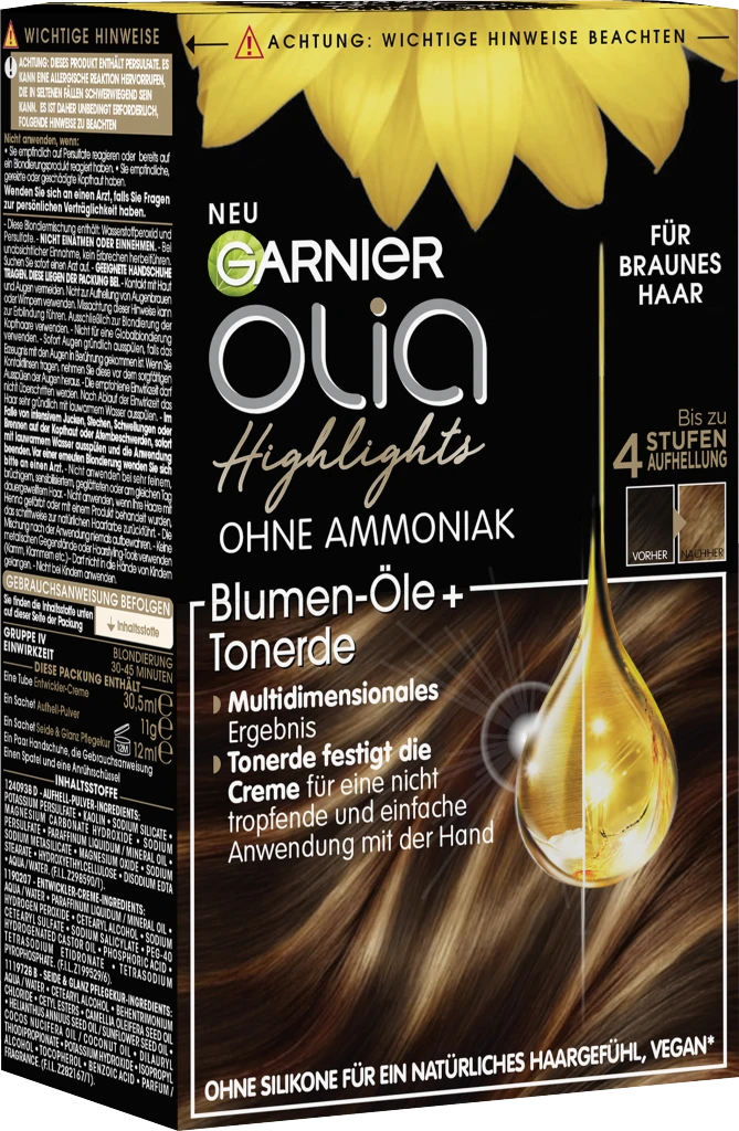 Garnier Olia Highlights Für Braunes Haar 4 Garnier Olia Highlights Für Braunes Haar – Bild 2