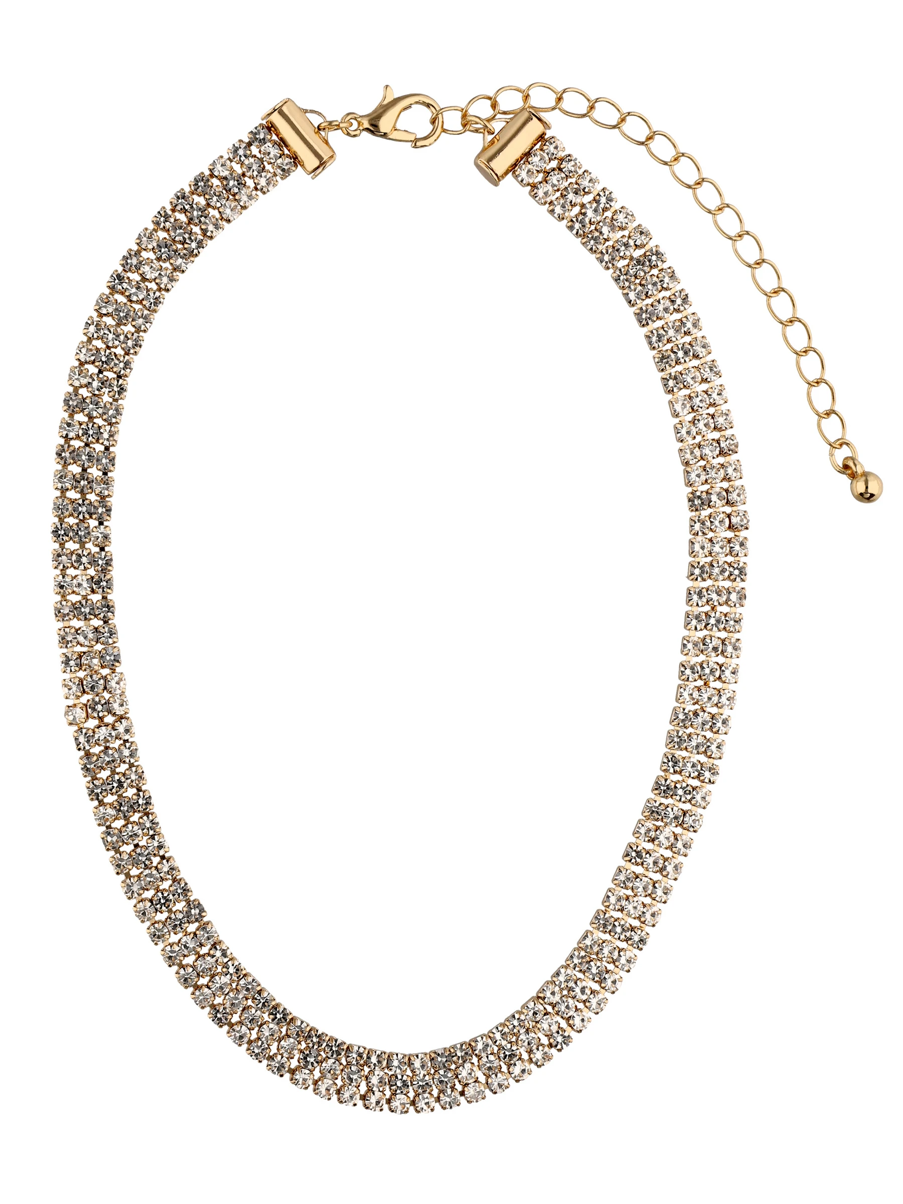 Accessories Kette Mit Strasssteinen 3 Accessories Kette Mit Strasssteinen