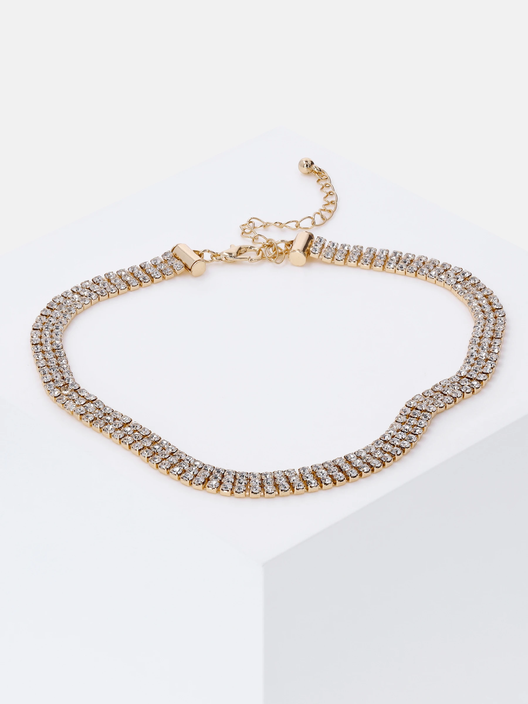 Accessories Kette Mit Strasssteinen 4 Accessories Kette Mit Strasssteinen – Bild 2