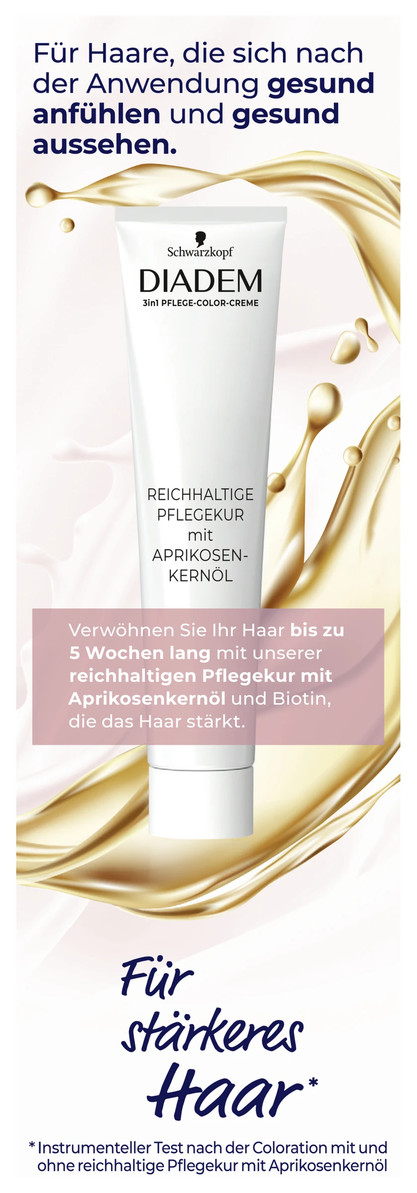 Schwarzkopf Diadem 3in1 Pflege-Color-Creme 718 Haselnuss 4 Schwarzkopf Diadem 3in1 Pflege-Color-Creme 718 Haselnuss – Bild 2