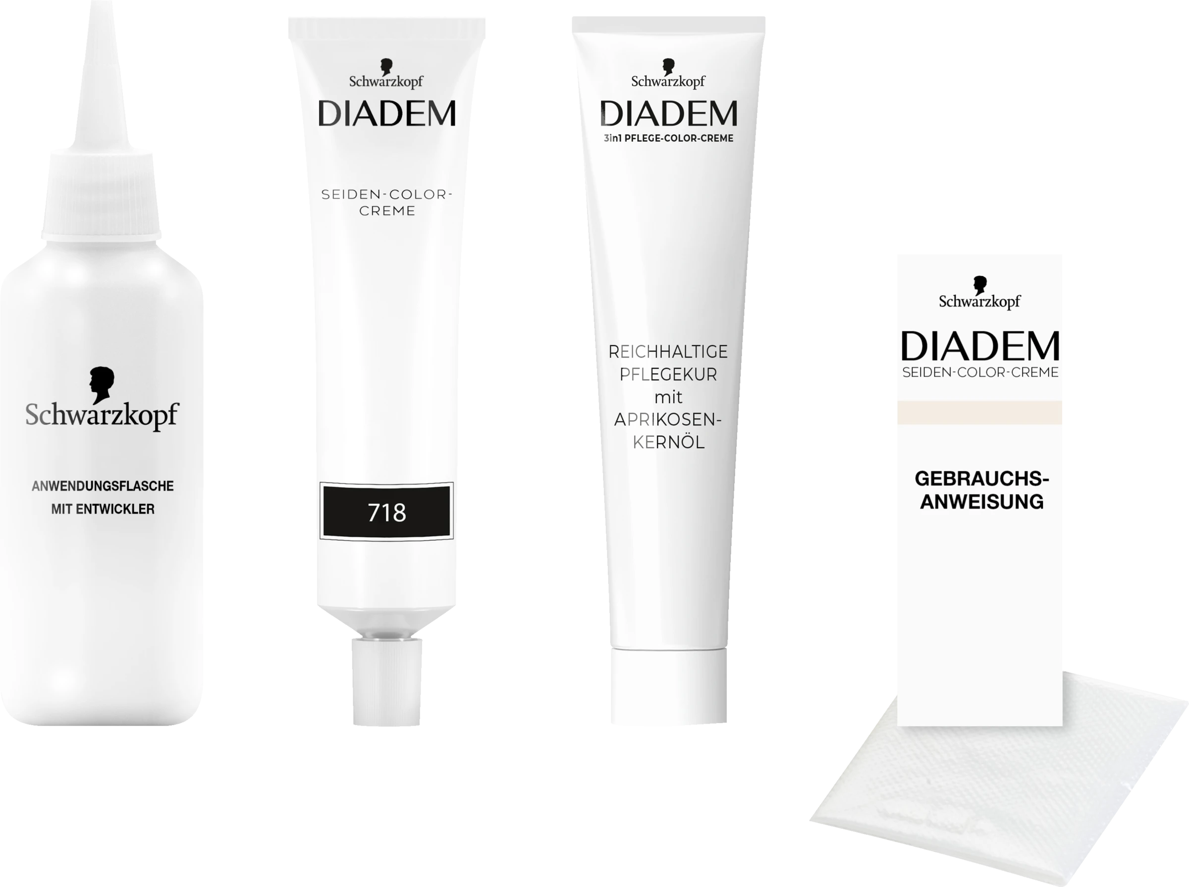 Schwarzkopf Diadem 3in1 Pflege-Color-Creme 718 Haselnuss 9 Schwarzkopf Diadem 3in1 Pflege-Color-Creme 718 Haselnuss – Bild 7