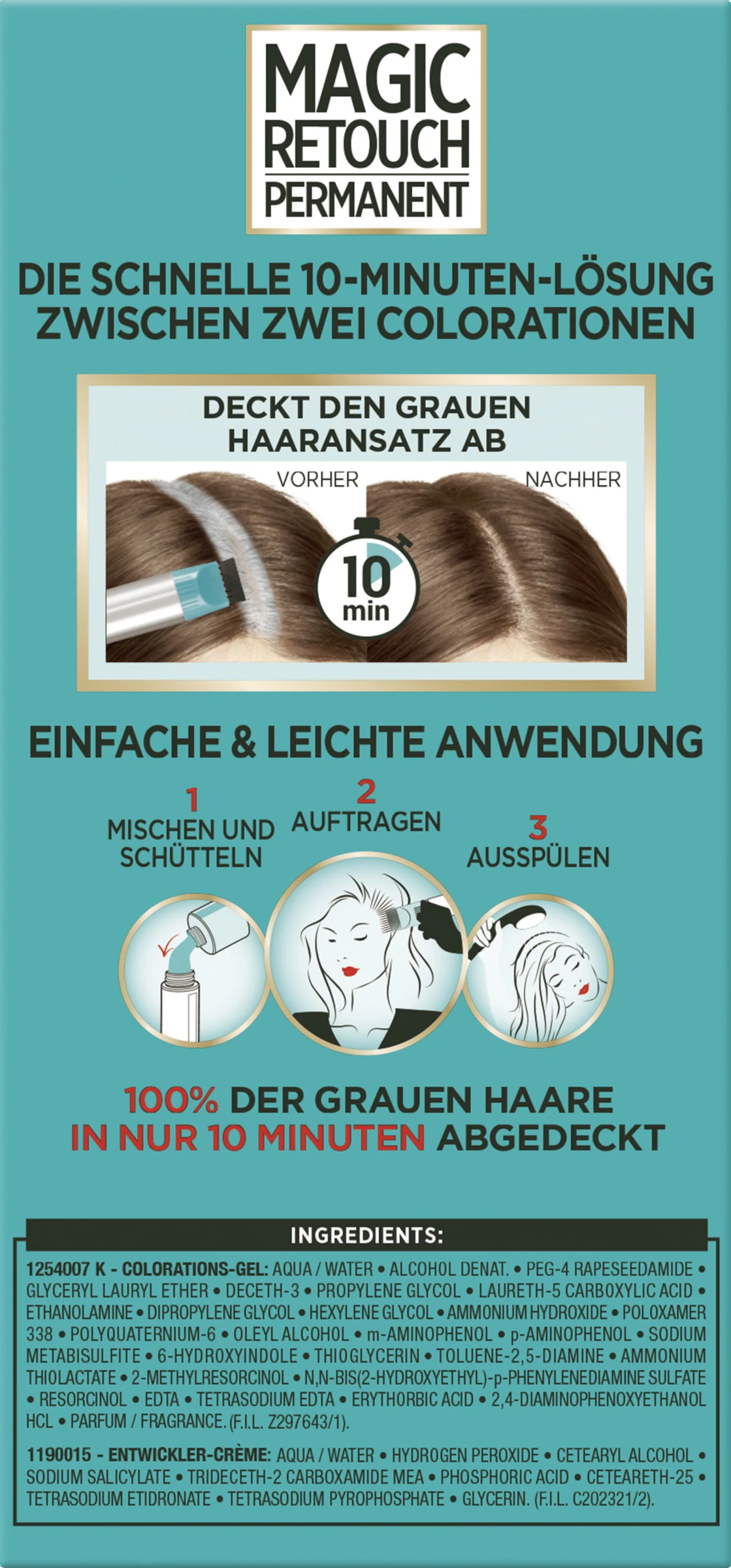 L’Oréal Paris Magic Retouch Permanent Ansatz-Abdeckung 5 Braun 4 L’Oréal Paris Magic Retouch Permanent Ansatz-Abdeckung 5 Braun – Bild 2