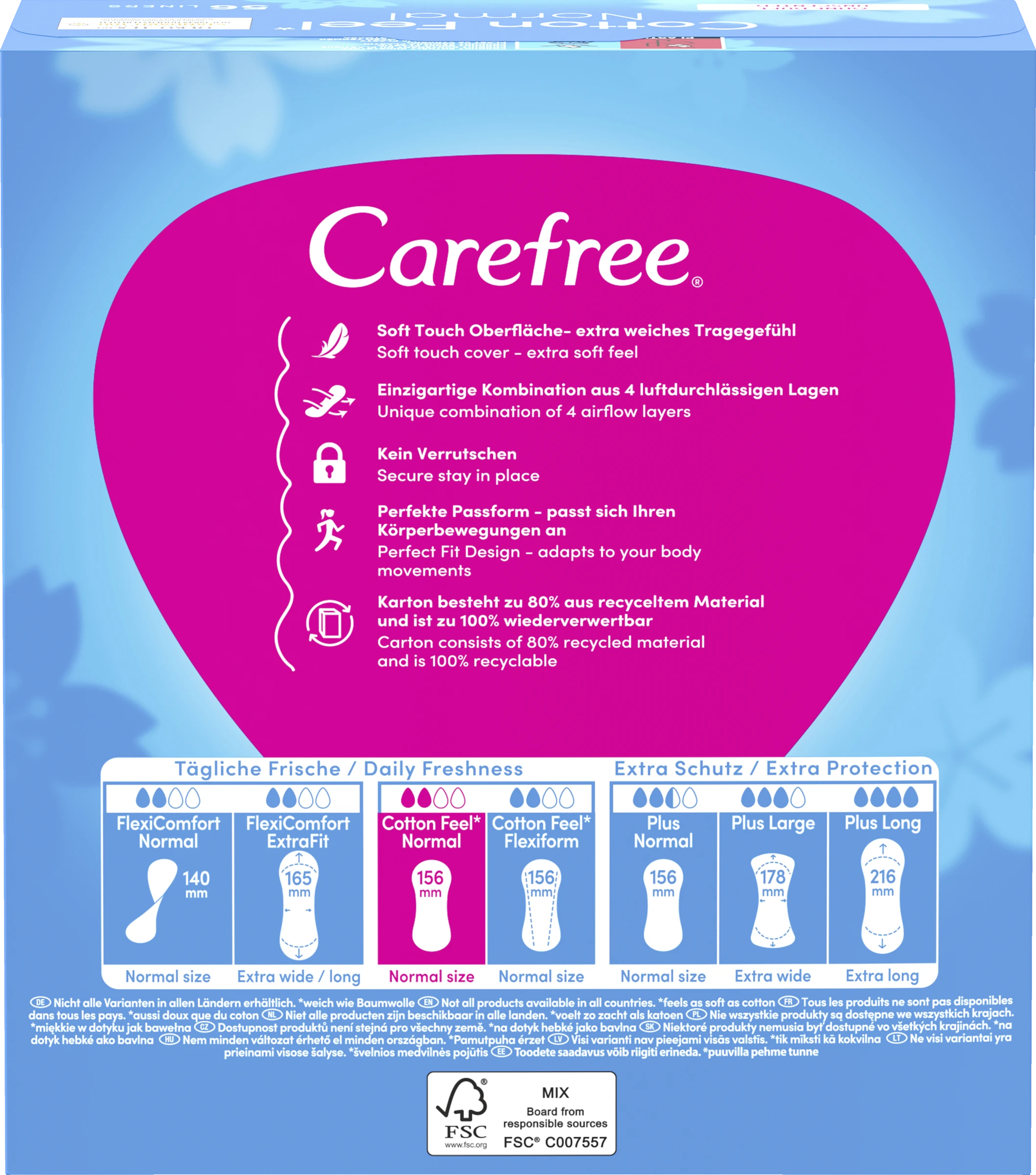 Carefree Slipeinlagen Cotton Feel Normal 5 Carefree Slipeinlagen Cotton Feel Normal – Bild 3
