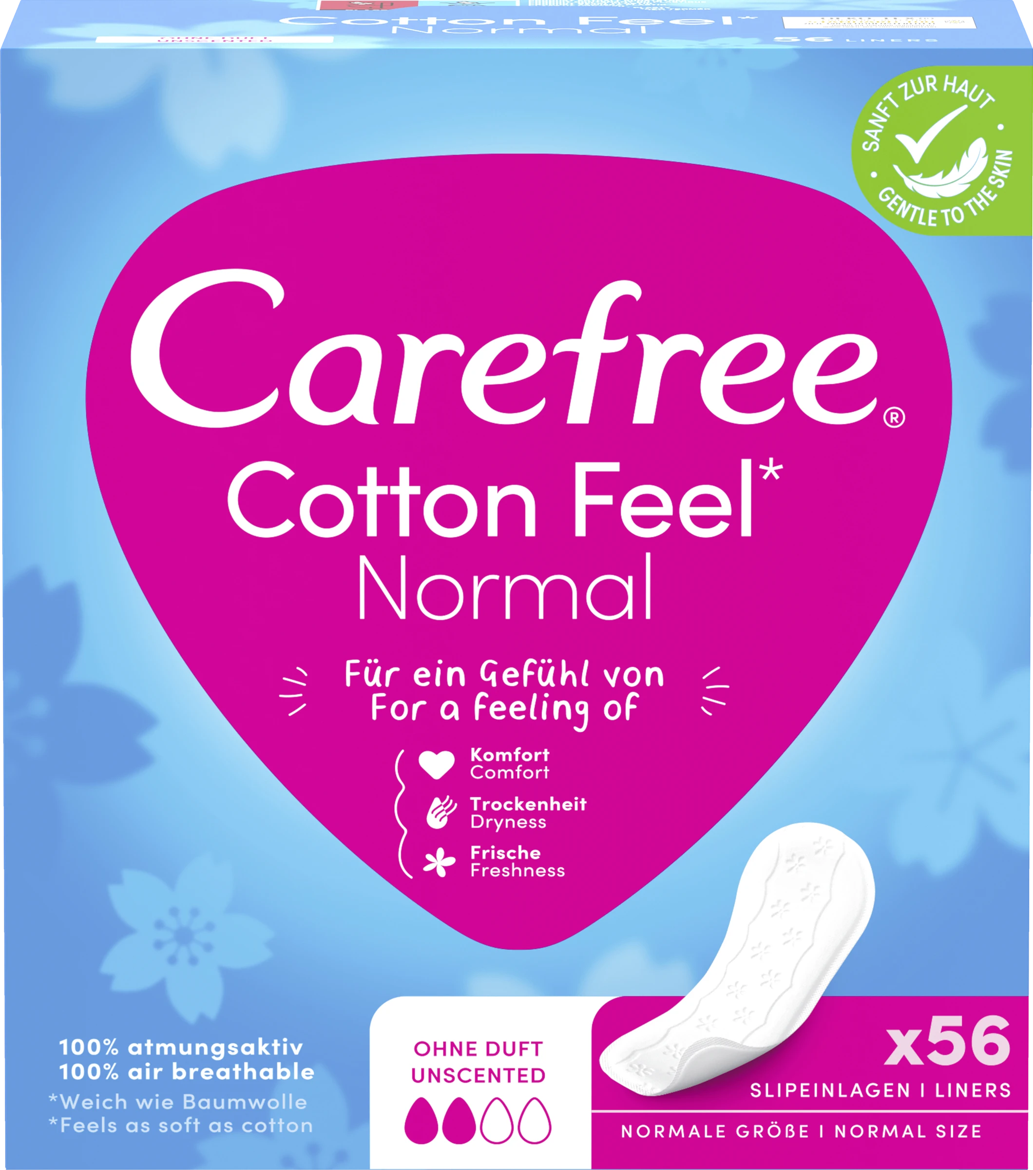 Carefree Slipeinlagen Cotton Feel Normal 3 Carefree Slipeinlagen Cotton Feel Normal