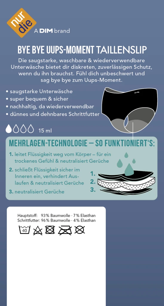 Nur Die Bye Bye Uups-Moment Taillenslip Schwarz Gr. M 40-42 4 Nur Die Bye Bye Uups-Moment Taillenslip Schwarz Gr. M 40-42 – Bild 2