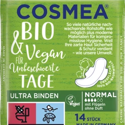 Cosmea Bio Ultra Binden Normal Mit Flügeln Ohne Duft